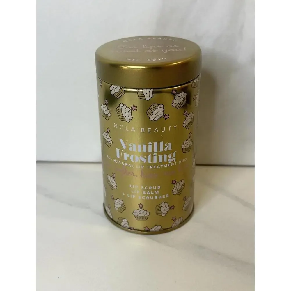 NCLA Beauty Vanilla Frosting all natural lip treatment duo